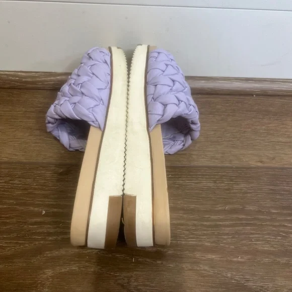 Sam Edelman Sandals Ainslie Lilac Braided Slides Size 8 Spring/Summer - Picture 7 of 9